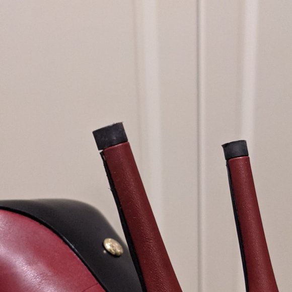 Charles and Keith Red Pumps w/ Ankle Strap/Cuff - Picture 12 of 12